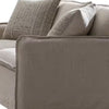 Savoir Loveseat 2 Accent Pillows Plush Modern Style Beige Linen 64’’ BM324360