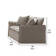 Savoir Loveseat 2 Accent Pillows Plush Modern Style Beige Linen 64’’ BM324360