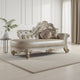Antoine Chaise Lounger 2 Pillows Antique Pearl Faux Leather 81’’ BM324368