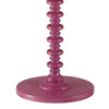 Toni Round Accent Table with Turned Pedestal Base 22’’ Purple Wood BM324388