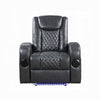 Liza Power Motion Recliner Chair Bluetooth USB Gray Faux Leather BM324391