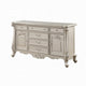 Bowe Wide Dresser Chest 6 Drawers 2 Doors Champagne Gold Wood Finish BM324395
