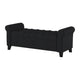 Shawn Storage Bench with Rolled Arms 50 Inch Button Tufted Dark Gray BM324421