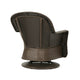 Kaia Outdoor Swivel Accent Chair Set of 2, Rattan Wicker Weave, Beige