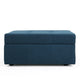 Low Accent Ottoman with Storage 31 Inch Square Tufted Navy Blue BM324432