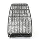 Outdoor Canopy Daybed, Gray Faux Rattan Frame with White Cushions