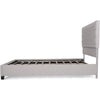 Amare Platform Queen Size Bed Button Tufted Light Gray Polyester BM324441