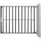 Amare Platform Queen Size Bed, Button Tufted Light Gray Polyester