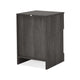 Vinie Nightstand with 1 Drawer and Shelf Modern Taupe Gray Finish BM324446