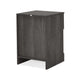 Vinie Nightstand with 1 Drawer and Shelf, Modern Taupe Gray Finish