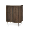 Minie Dresser Chest with 4 Drawers, Rubberwood Legs, Walnut Brown