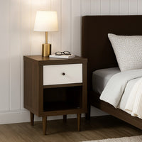 Walnut Brown, White