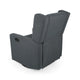 Glider Recliner Chair with Swivel, Birch Wood and Charcoal Gray Fabric