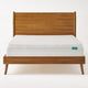 Ozzy Full Size Bed with Panel Headboard Natural Brown Acacia Wood BM324463