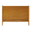 Ozzy Twin Size Bed with Panel Headboard, Natural Brown Acacia Wood