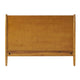 Ozzy Twin Size Bed with Panel Headboard, Natural Brown Acacia Wood