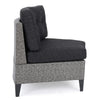 Modular Outdoor Corner Sofa Seat Set of 2, Rattan Wicker Weave, Gray