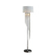 Mero Floor Lamp Suspended Crystal Rain Chains White Shade 66’’ BM324495
