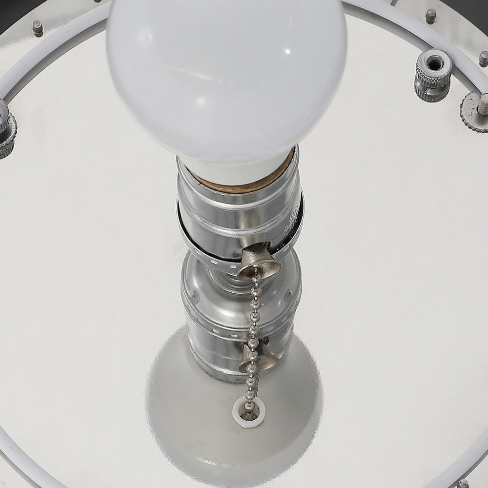 Mero Floor Lamp Suspended Crystal Rain Chains White Shade 66’’ BM324495