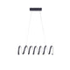 Modern Ceiling Pendant Light Suspended Aluminum Spiral Loop 23’’ BM324498