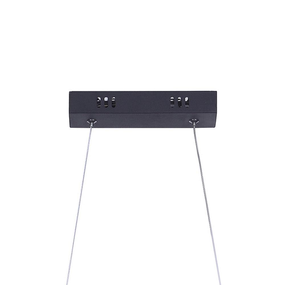 Modern Ceiling Pendant Light Suspended Aluminum Spiral Loop 23’’ BM324498