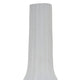 Rizie Vase with Ribbed Texture 45’’ Contemporary Style White Polyresin