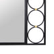 Reeve Wall Mounted Mirror with Round Accents 20 x 39 Black Metal