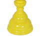 Naze Tabletop Candle Holder with Turned Accents 23’’ Yellow Resin