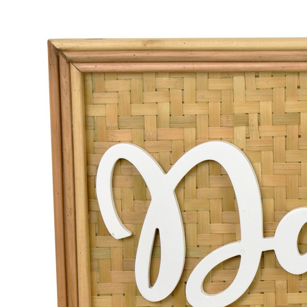 Darling Wall Decor Sign 28’’ Brown Wood Background White Text BM324547