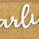 Darling Wall Decor Sign 28’’ Brown Wood Background White Text BM324547