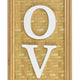Love Wall Decor Sign 10x28’’ Brown Wood Background White Woven Text BM324549