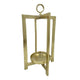 Siana Lantern Candle Holder, 20" Classic Gold Finished Metal Frame