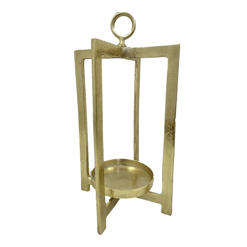 Siana Lantern Candle Holder 20’’ Classic Gold Finished Metal Frame