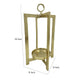 Siana Lantern Candle Holder 20’’ Classic Gold Finished Metal Frame