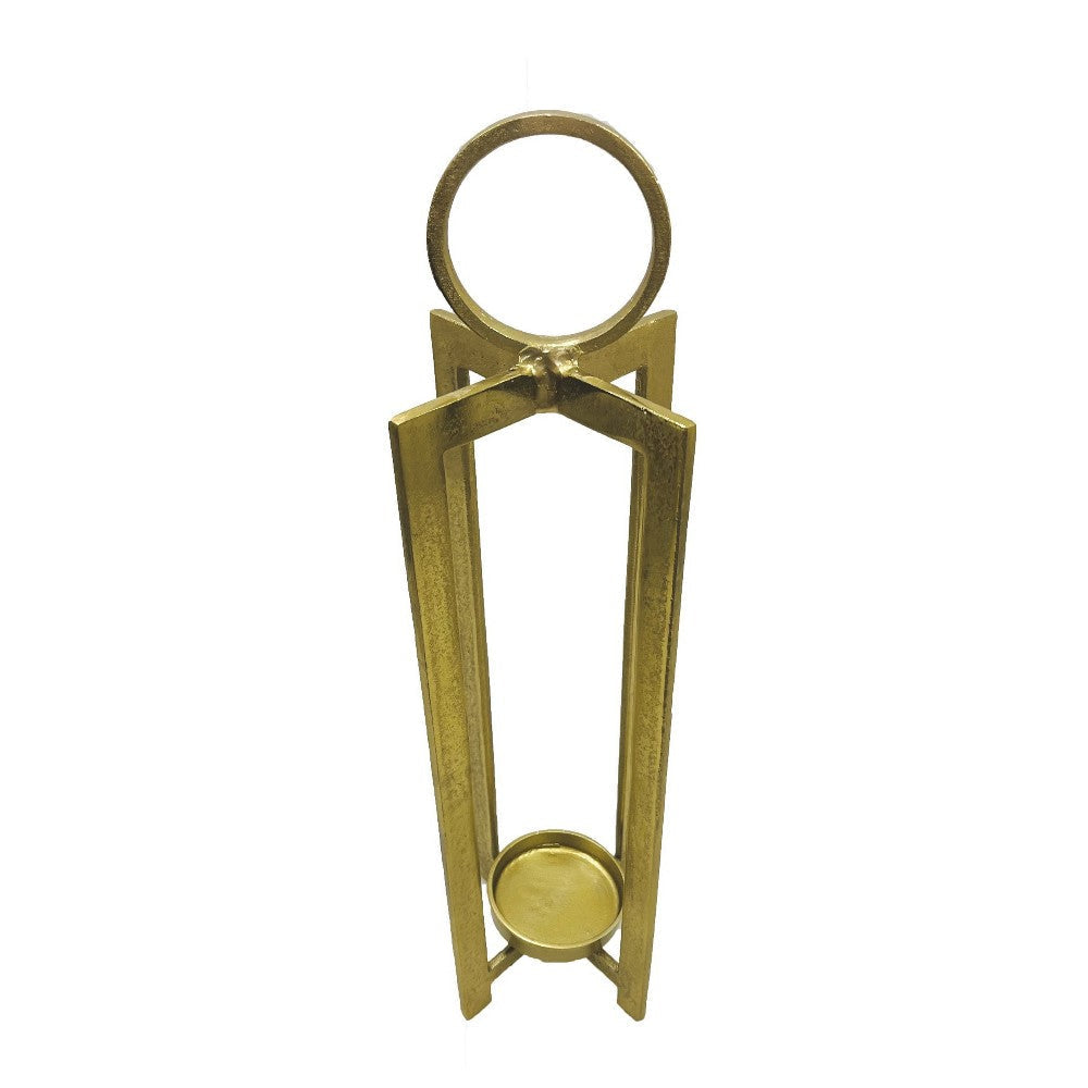 Siana Tabletop Decor, Candle Holder, 31" Gold Finished Metal Frame