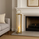 Siana Tabletop Decor, Candle Holder, 31" Gold Finished Metal Frame