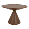 Jammy Plant Stand Table with Round 24" Top, Brown Metal Cone Base