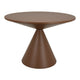Jammy Plant Stand Table with Round 24" Top, Brown Metal Cone Base
