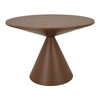Jammy Plant Stand Table with Round 24’’ Top Brown Metal Cone Base