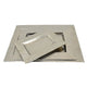 Nancy Tray Set of 3 Wavy Edges Silver Metal Frames Rectangular BM324610