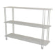 Rasha 3 Tier Storage Rack Rack Spacious Shelves White Metal 44’’