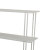 Rasha 3 Tier Storage Rack Rack Spacious Shelves White Metal 44’’