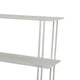 Rasha 3 Tier Storage Rack Rack Spacious Shelves White Metal 44’’