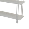Rasha 3 Tier Storage Rack Rack Spacious Shelves White Metal 44’’