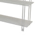 Rasha 3 Tier Storage Rack Rack Spacious Shelves White Metal 44’’
