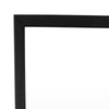 Wall-Mounted Mirror with Tall Rectangular Frame 24 x 71 Black Metal BM324658