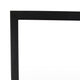 Wall-Mounted Mirror with Tall Rectangular Frame 24 x 71 Black Metal BM324658