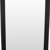 Wall-Mounted Mirror with Tall Rectangular Frame 24 x 71 Black Metal BM324658