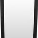 Wall-Mounted Mirror with Tall Rectangular Frame 24 x 71 Black Metal BM324658