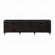 88 Inch Console Cabinet 5 Doors Bronze Legs Espresso Brown BM324673